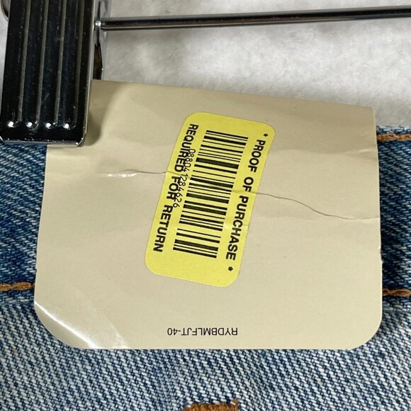 Roundtree & Yorke Denim Shorts Mens 46 Big Blue Jean Loose Fit 5 Pocket 9" NWT - Picture 10 of 13